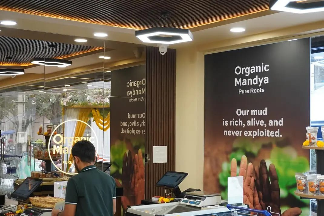 Organic Mandya store and farmers