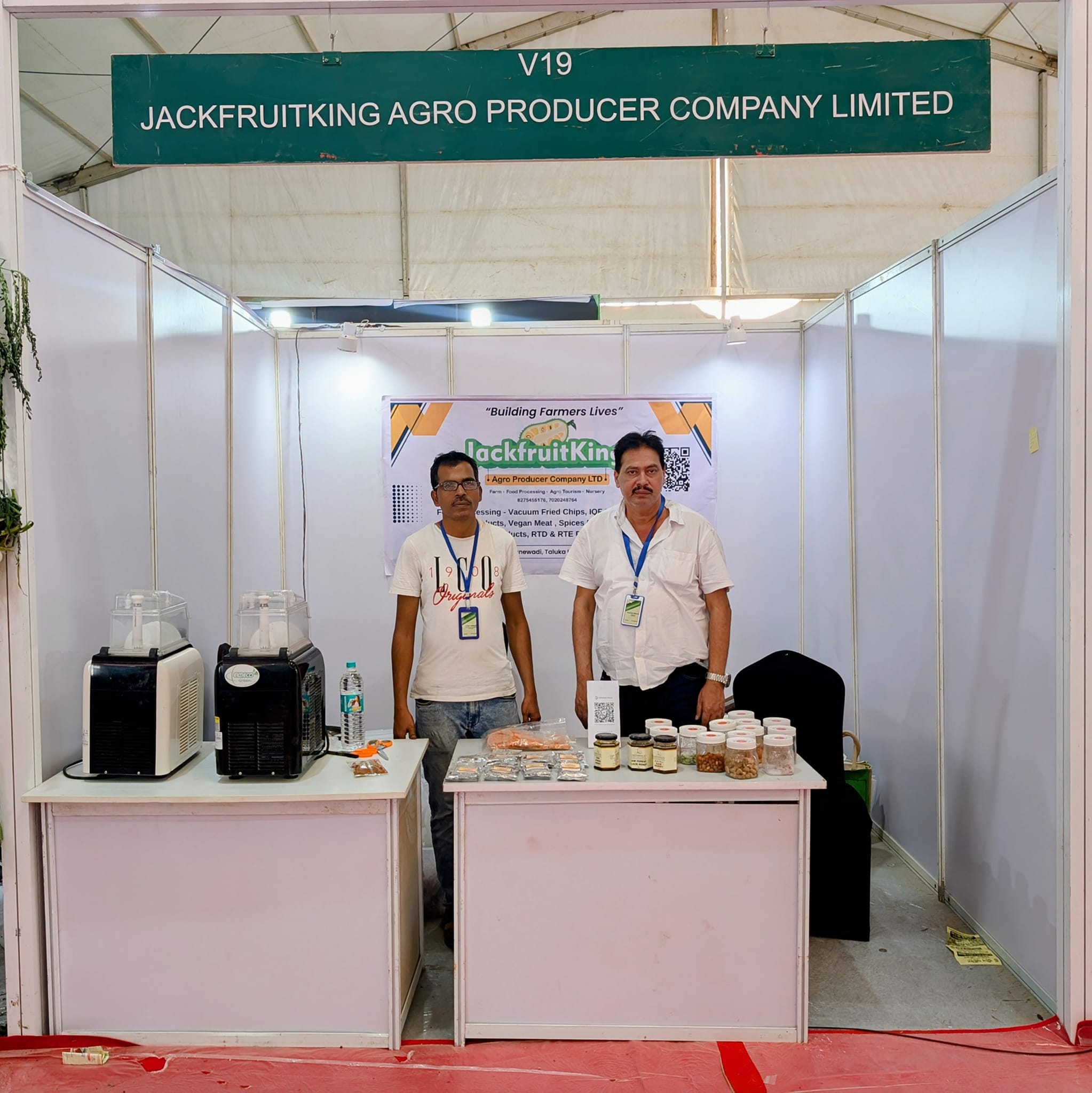 Jackfruit products like chips and flour being packaged for export