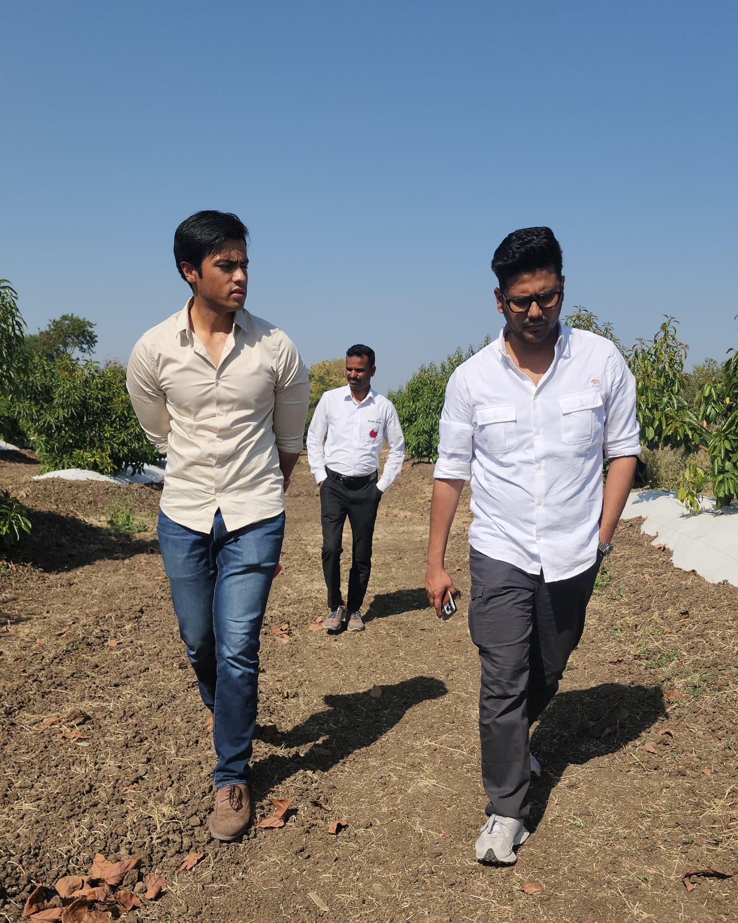 Harshit conducting a farming techniques workshop